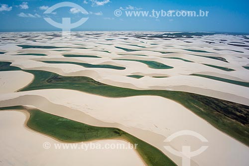  Aerial photo of dunes - Lencois Maranhenses National Park  - Barreirinhas city - Maranhao state (MA) - Brazil