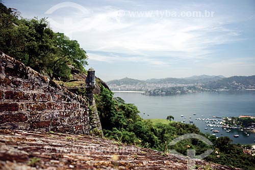  View of Guanabara Bay from Sao Luis Fort (1770) - also known as Morro do Pico Fort  - Niteroi city - Rio de Janeiro state (RJ) - Brazil