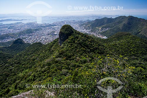  Tijuca Forest with north zone and Guanabara Bay in the background  - Rio de Janeiro city - Rio de Janeiro state (RJ) - Brazil