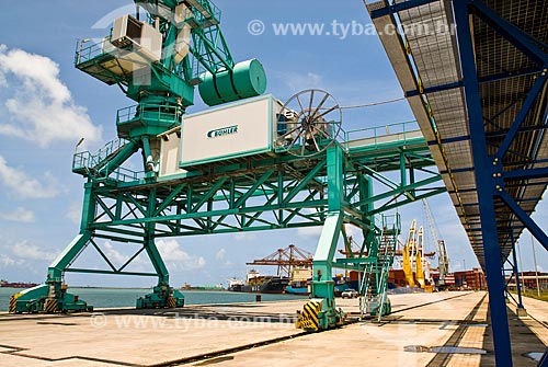  Crane - pier 4 of Port of Suape Complex  - Ipojuca city - Pernambuco state (PE) - Brazil