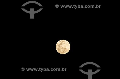  Phenomenon known as Supermoon - when the moon lies at its closest point to Earth, in course of its orbit  - Canela city - Rio Grande do Sul state (RS) - Brazil