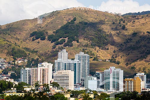  View of downtown Nova Iguacu and in the background Volcano mountain range  - Nova Iguacu city - Rio de Janeiro state (RJ) - Brazil
