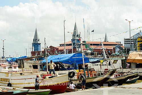  Berthed boats near to ver-o-peso market  - Belem city - Para state (PA) - Brazil