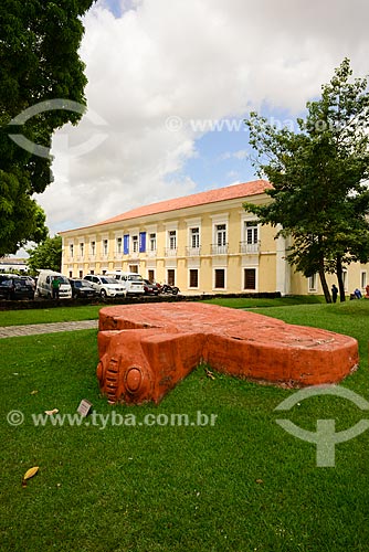  Facade of Casa das Onze Janelas (House of Eleven Windows) - XVIII century  - Belem city - Para state (PA) - Brazil