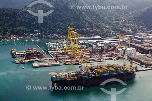  Brasfels shipyard constructing a FPSO (Floating Production Storage and Offloading)  - Angra dos Reis city - Rio de Janeiro state (RJ) - Brazil