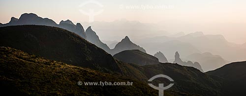  Sunrise of Santo Antonio, Cabeca de Peixe and Dedo de Deus Peaks  - Petropolis city - Rio de Janeiro state (RJ) - Brazil