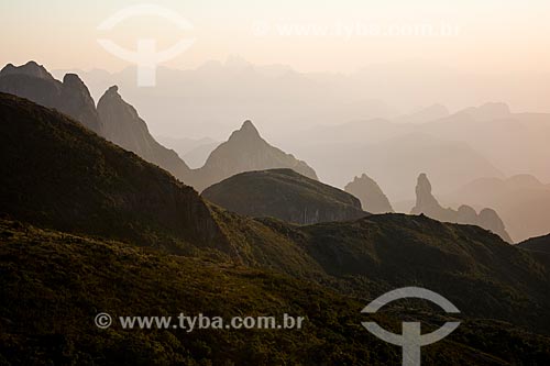  Sunrise of Santo Antonio, Cabeca de Peixe and Dedo de Deus Peaks  - Petropolis city - Rio de Janeiro state (RJ) - Brazil