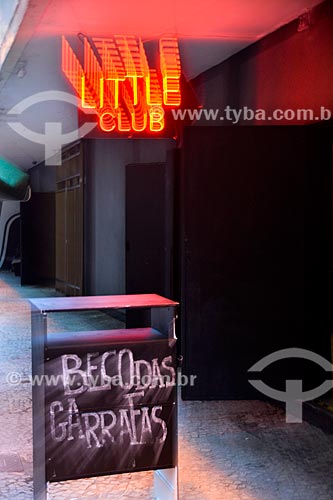  Entrance of Little Club - Garrafas Alley (Alley of bottles) - Duvivier Street near to number 37, considered the crib of Bossa Nova movement in Rio de Janeiro  - Rio de Janeiro city - Rio de Janeiro state (RJ) - Brazil