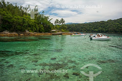  Motorboats and bathers - Azul Lagoon (Blue Lagoon)  - Angra dos Reis city - Rio de Janeiro state (RJ) - Brazil