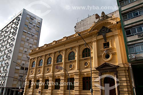  Facade of Public Library of the State of Rio Grande do Sul (1915)  - Porto Alegre city - Rio Grande do Sul state (RS) - Brazil