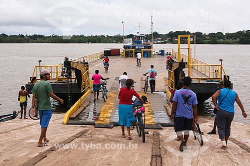  Ferry crossing of Paracauari River  - Soure city - Para state (PA) - Brazil