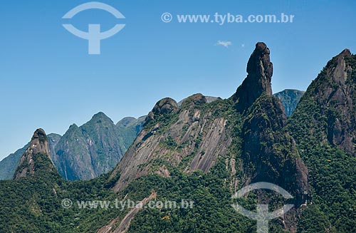  View of Peak of Dedo de Deus - Serra dos Orgaos National Park  - Teresopolis city - Rio de Janeiro state (RJ) - Brazil