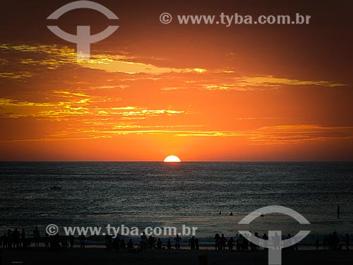  Sunset - Grande Beach (Big Beach)  - Arraial do Cabo city - Rio de Janeiro state (RJ) - Brazil