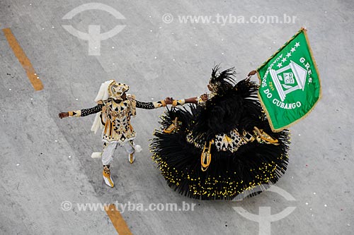  Parade of Gremio Recreativo Escola de Samba Academicos do Cubango Samba School - Flag-bearer couple - Plot in 2014 - Black continent: an African epic  - Rio de Janeiro city - Rio de Janeiro state (RJ) - Brazil