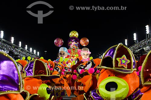  Parade of Gremio Recreativo Escola de Samba Uniao da Ilha do Governador Samba School - Floats - Plot in 2014 - Is toy,  is kidding. The Ilha will kick up dust!  - Rio de Janeiro city - Rio de Janeiro state (RJ) - Brazil