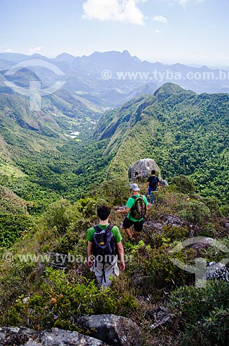  Men - Gloria Peak trail - Serra dos Orgaos National Park  - Teresopolis city - Rio de Janeiro state (RJ) - Brazil