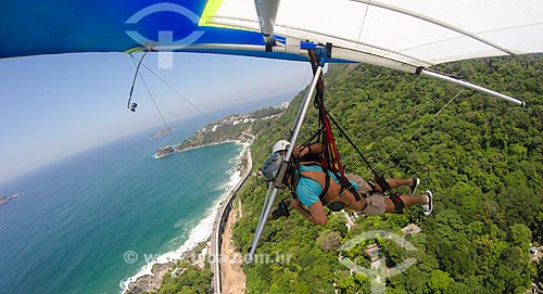  Take-off hang glider - Pedra Bonita (Bonita Stone)/Pepino ramp  - Rio de Janeiro city - Rio de Janeiro state (RJ) - Brazil