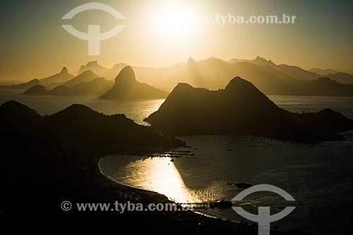  View of sunset from Niteroi City Park  - Niteroi city - Rio de Janeiro state (RJ) - Brazil