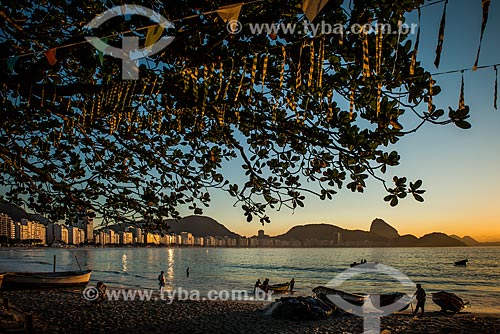  Sunrise - Fishing village Z-13 - on Post 6 of Copacabana Beach  - Rio de Janeiro city - Rio de Janeiro state (RJ) - Brazil