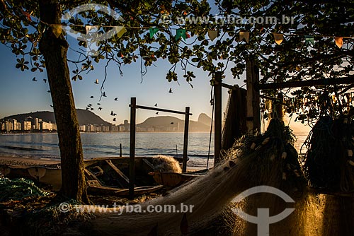  Sunrise - Fishing village Z-13 - on Post 6 of Copacabana Beach  - Rio de Janeiro city - Rio de Janeiro state (RJ) - Brazil