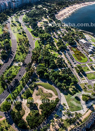  Aerial photo of Flamengo Landfill with Flamengo Beach in the background  - Rio de Janeiro city - Rio de Janeiro state (RJ) - Brazil