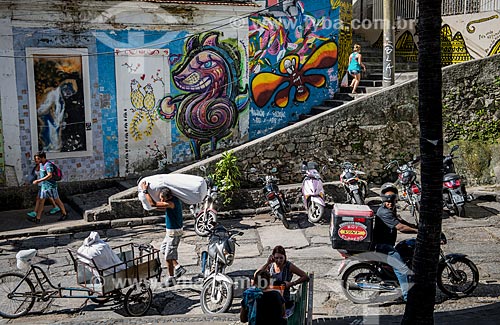  Graffiti - Pedra do Sal - also known as Largo Joao da Baiana  - Rio de Janeiro city - Rio de Janeiro state (RJ) - Brazil