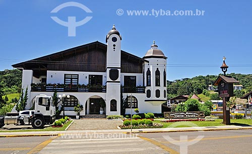  Facade of Treze Tilias City Hall  - Treze Tilias city - Santa Catarina state (SC) - Brazil