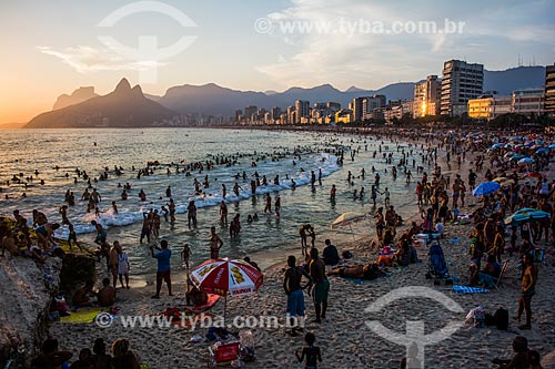  View of sunset from Arpoador Stone  - Rio de Janeiro city - Rio de Janeiro state (RJ) - Brazil