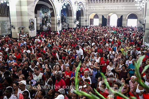  Faithful - Sao Sebastiao dos Frades Capuchinhos Church during the Sao Sebastiao Day celebrations  - Rio de Janeiro city - Rio de Janeiro state (RJ) - Brazil