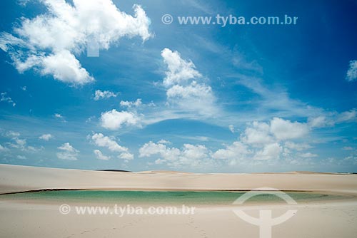  General view of America Lagoon - Lencois Maranhenses National Park  - Santo Amaro do Maranhao city - Maranhao state (MA) - Brazil