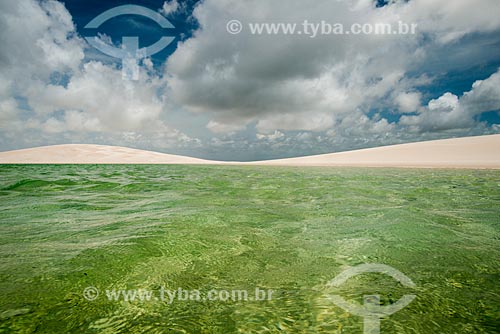  View of America Lagoon - Lencois Maranhenses National Park  - Santo Amaro do Maranhao city - Maranhao state (MA) - Brazil