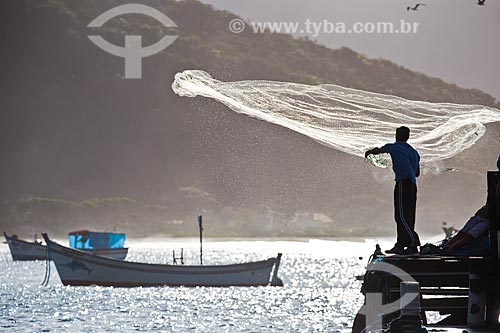  Fisherman - Conceicao Lagoon  - Florianopolis city - Santa Catarina state (SC) - Brazil