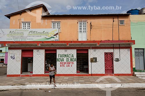  Facade of pharmacy  - Nova Olinda city - Ceara state (CE) - Brazil