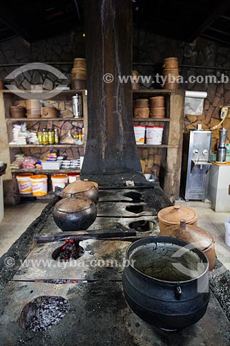  Wood stove of Coisas do Sertao restaurant  - Juazeiro do Norte city - Ceara state (CE) - Brazil
