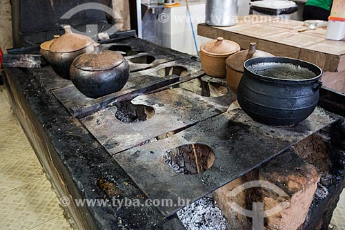  Wood stove of Coisas do Sertao restaurant  - Juazeiro do Norte city - Ceara state (CE) - Brazil