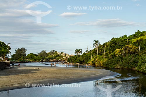  Sangradouro River - Separates the Armaçao Beach and Matadeiro Beach  - Florianopolis city - Santa Catarina state (SC) - Brazil