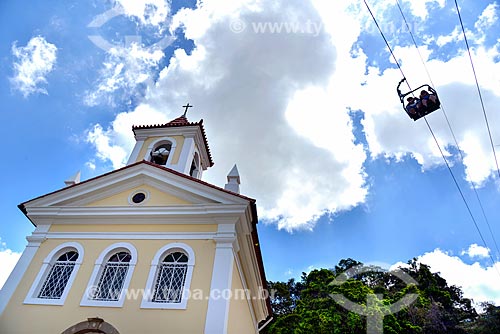  Santo Antonio Chapel (1884) with Nova Friburgo Cable Car  - Nova Friburgo city - Rio de Janeiro state (RJ) - Brazil