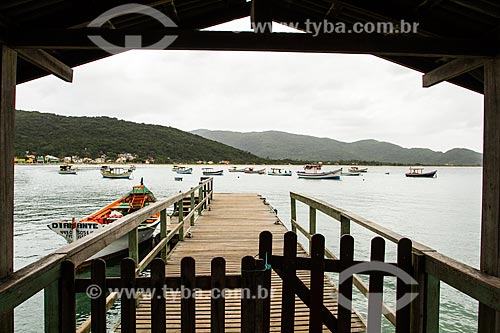  Pier at Campanhas Island, next to Armaçao Beach  - Florianopolis city - Santa Catarina state (SC) - Brazil