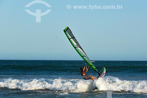  Practitioner of Windsurf - Geriba Beach  - Armacao dos Buzios city - Rio de Janeiro state (RJ) - Brazil