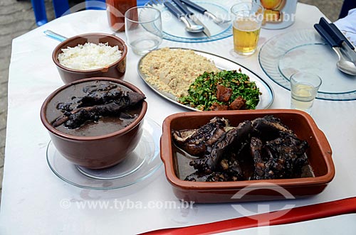  Table set with traditional feijoada - Bar Armazem Cardosao  - Rio de Janeiro city - Rio de Janeiro state (RJ) - Brazil