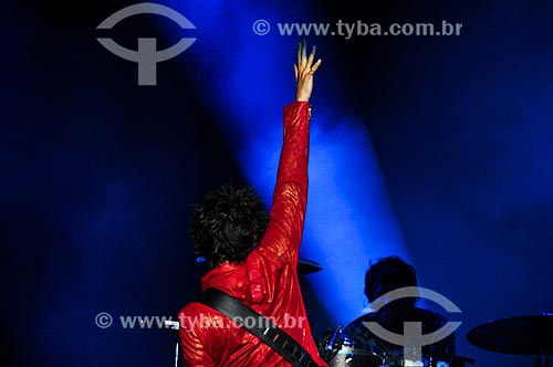  Matt Bellamy - lead singer and guitarist of the band Muse - during the show - Rock in Rio  - Rio de Janeiro city - Rio de Janeiro state (RJ) - Brazil