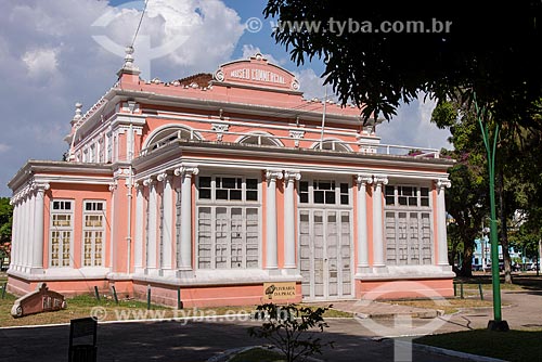  Facade of the Art Sciences Institute of Federal University of Para - old Commercial Museum  - Belem city - Para state (PA) - Brazil