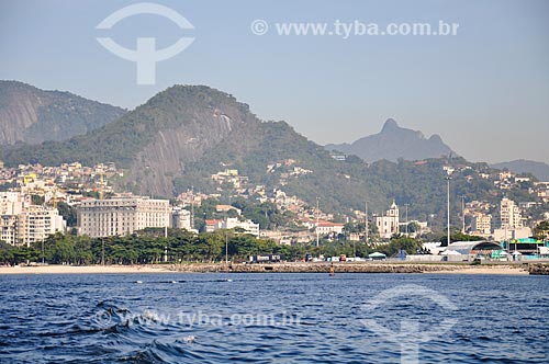  View of Gloria neighborhood from Guanabara Bay  - Rio de Janeiro city - Rio de Janeiro state (RJ) - Brazil