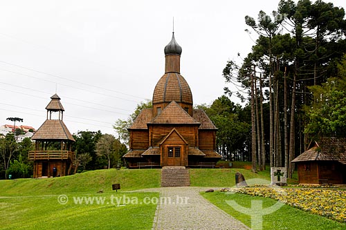 Ukrainian Memorial (a replica of the church of San Miguel in the Sierra do Tigre in the municipality of Mallet) - inaugurated in 1995 in homage to the centenary of the arrival of the colonizers Ukrainians  - Curitiba city - Parana state (PR) - Brazil
