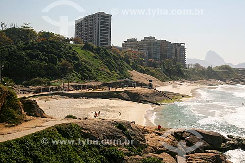  Diabo Beach (Devil Beach) with buildings in the background  - Rio de Janeiro city - Rio de Janeiro state (RJ) - Brazil