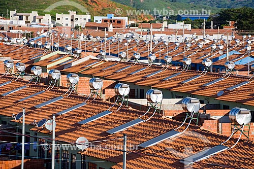  Housing estate with water heating system by solar energy  - Governador Valadares city - Minas Gerais state (MG) - Brazil