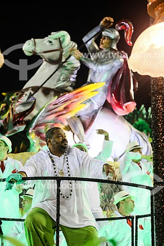 Parade of Gremio Recreativo Escola de Samba Uniao do Parque Curicica Samba School - Singer Arlindo Cruz as highlight of floats - Plot in 2015 - The three tenors ... of the samba!  - Rio de Janeiro city - Rio de Janeiro state (RJ) - Brazil