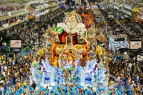  Parade of Gremio Recreativo Escola de Samba Beija-Flor de Nilopolis Samba School - Floats - Plot in 2015 - A griot tells the story: A look at Africa and the emergence of Equatorial Guinea. Let us walk on the path of our happiness  - Rio de Janeiro city - Rio de Janeiro state (RJ) - Brazil
