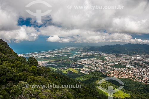  View of west zone from Mirante of Papagaio small ridge mountain  - Rio de Janeiro city - Rio de Janeiro state (RJ) - Brazil