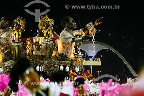  Parade of Gremio Recreativo Escola de Samba Estacio de Sa Samba School - Floats - Plot in 2015 - With open arms, from January to January, I smile, I am Rio, I am Estacio de Sa!  - Rio de Janeiro city - Rio de Janeiro state (RJ) - Brazil